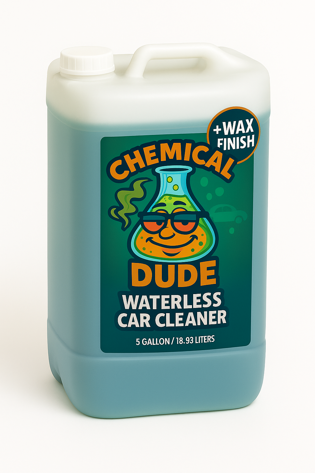chemical dude waterless car cleaner with wax finish, for cleaning cars, 5 gallons